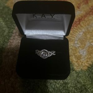 Kay jewelers white sapphire ring. Exactly as pictured new in box